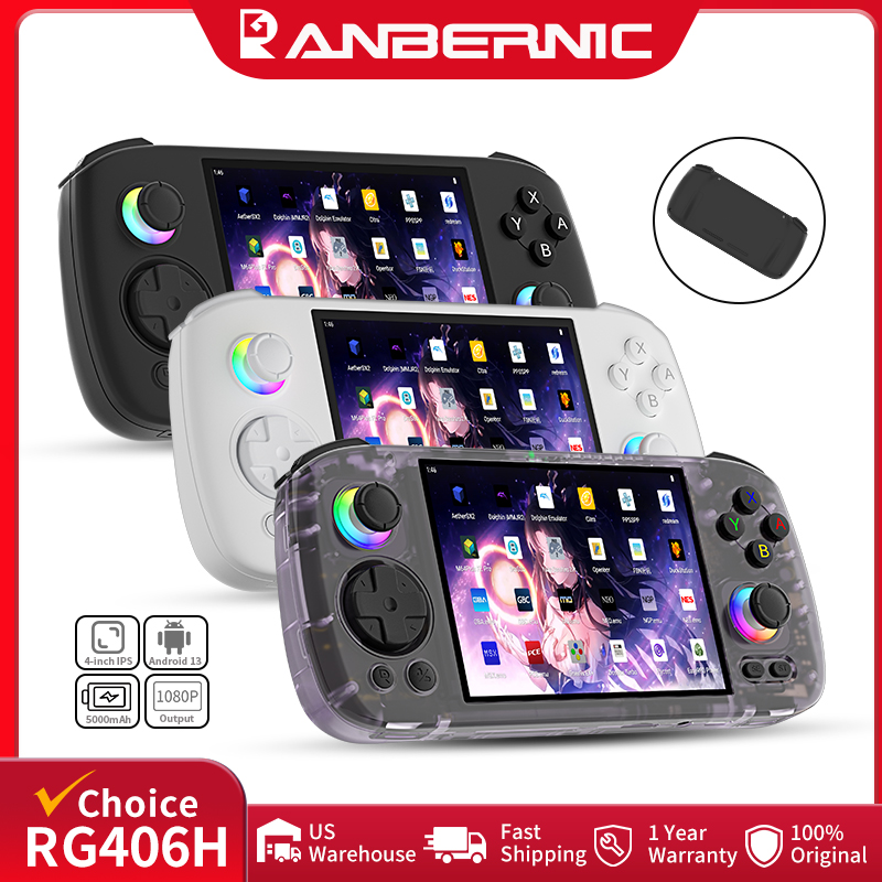 Gaming Console Minecraft - ANBERNIC RG406H Konsol Game Genggam 4