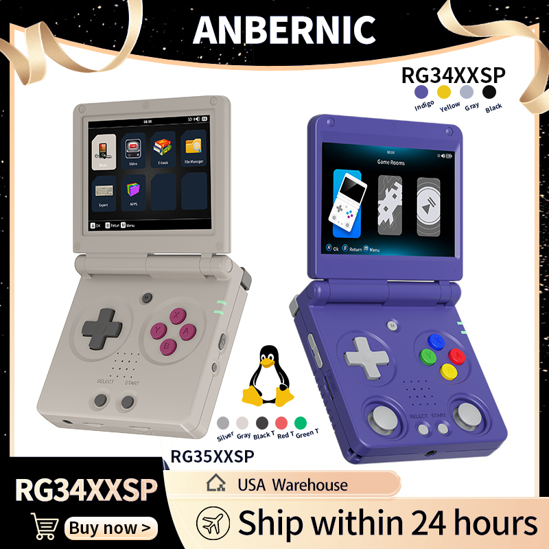 Anbernic RG34XXSP RG35XXSP Kon - Gaming Console For Sale ulasan dan harga