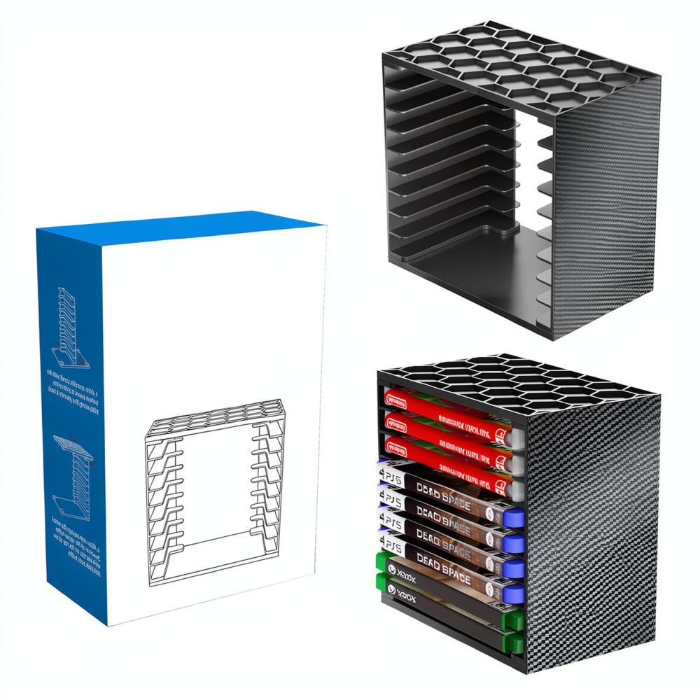 Menara Penyimpanan Kartu Game  - Gaming Console Display Case ulasan dan harga