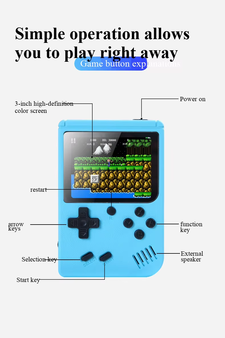 400 Dalam 1 Permainan MINI Kon - Gaming Console For Sale ulasan dan harga