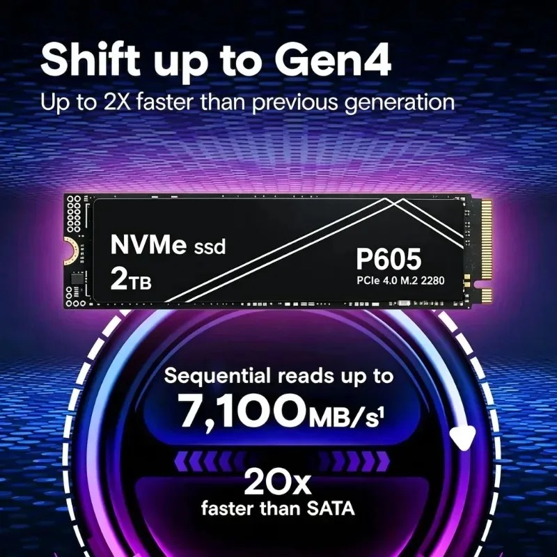 SSD NVMe PCIe Gen P605 Kecepat - Gaming Console For Sale ulasan dan harga