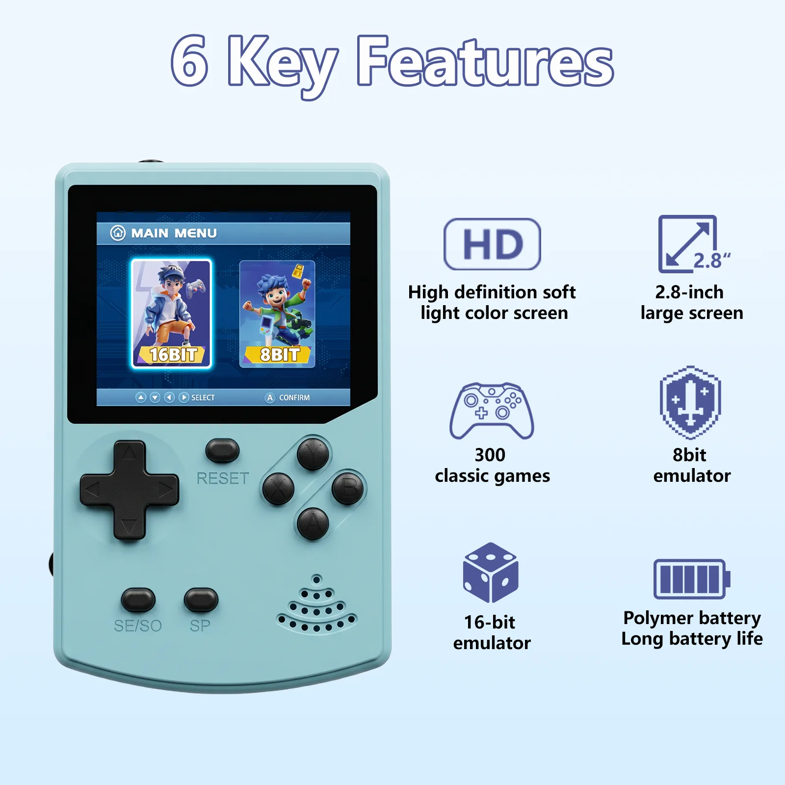 Konsol Game Genggam GAMINJA 30 - Gaming Console Minecraft ulasan dan harga