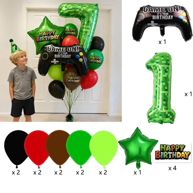 Balon Foil Angka Penambang Pix - Gaming Console Minecraft ulasan dan harga