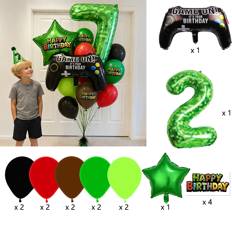 Balon Foil Angka Penambang Pix - Gaming Console Minecraft ulasan dan harga