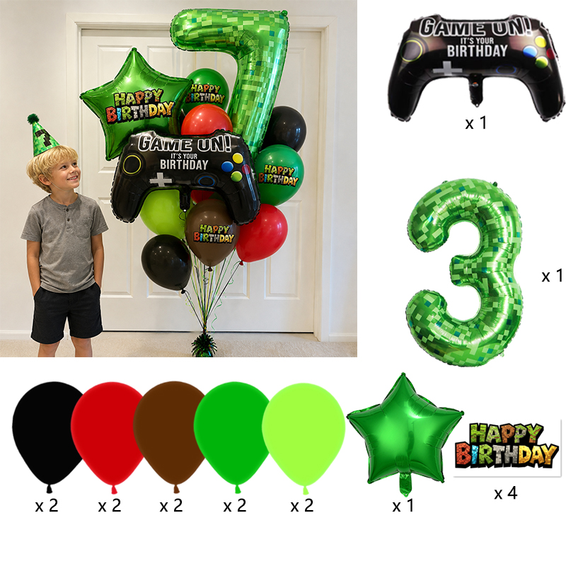 Balon Foil Angka Penambang Pix - Gaming Console Minecraft ulasan dan harga